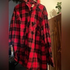 Flannel longer in the back